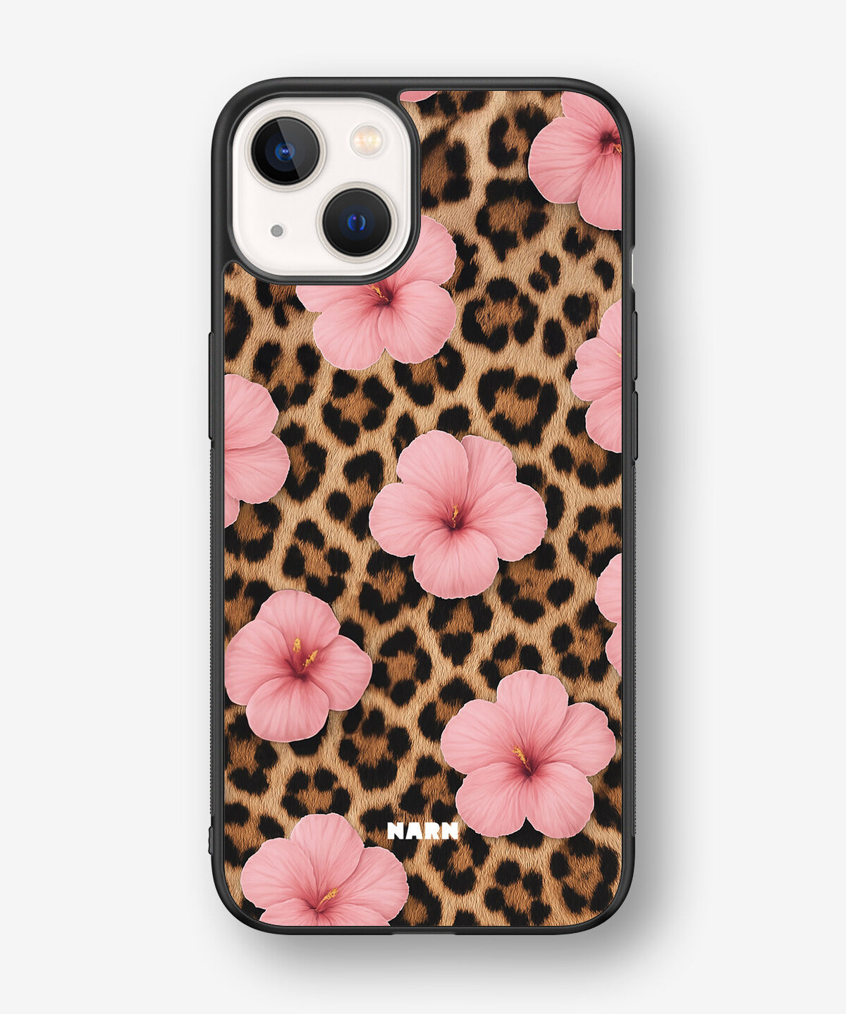 iPhone 13 Hard Case – Leopard Flower - View 1
