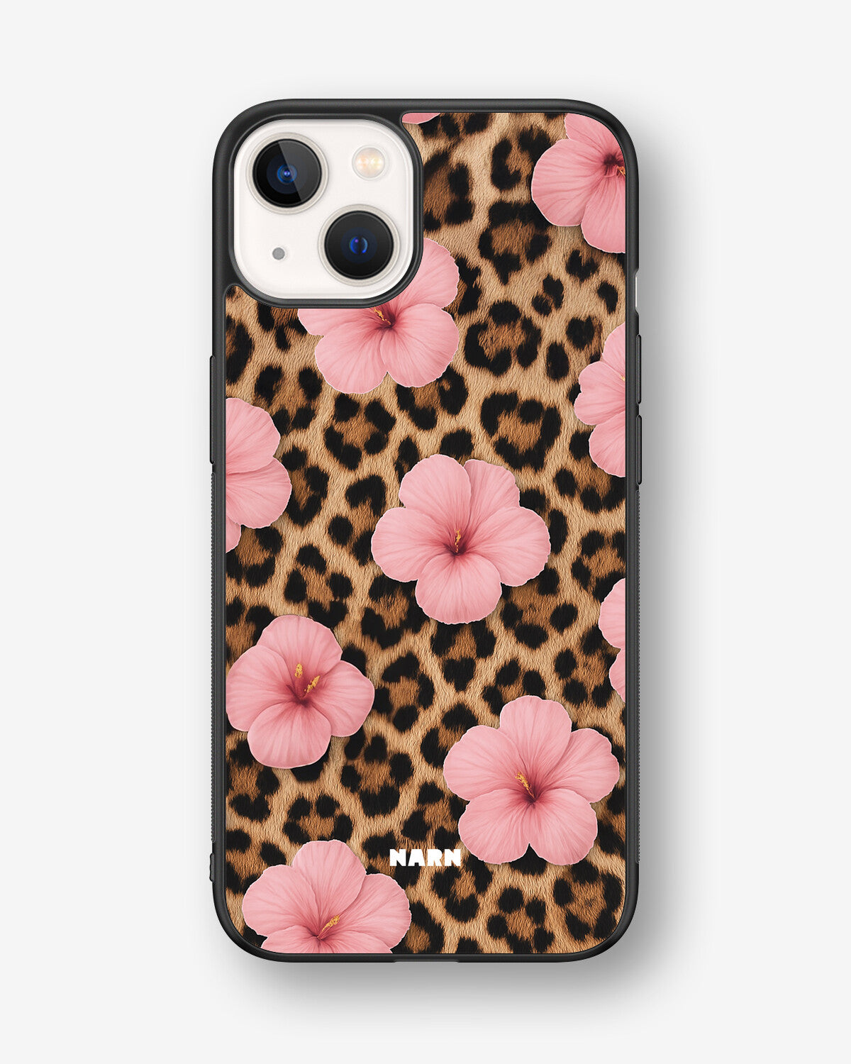 iPhone 13 Hard Case – Leopard Flower - View 1