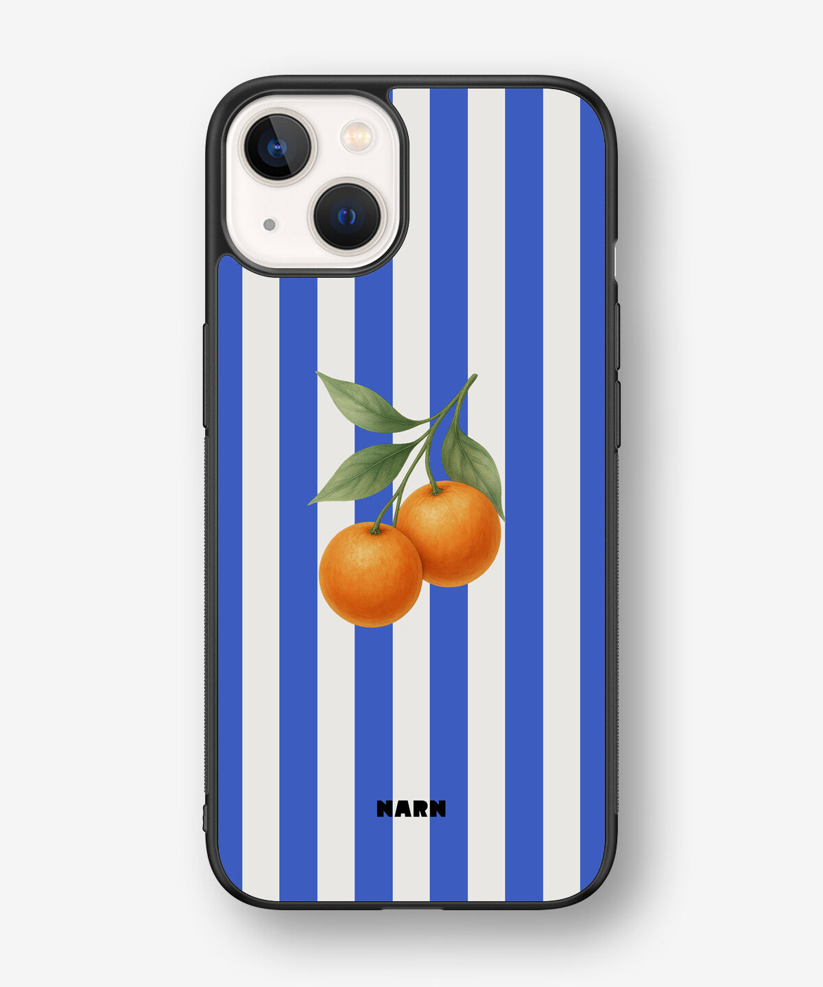 iPhone 13 Hard Case – Orange Stripes - View 1