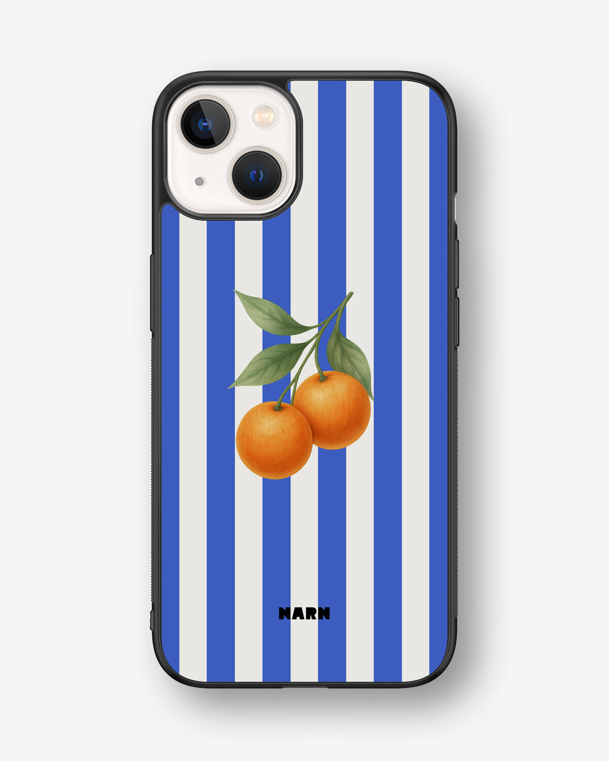 iPhone 13 Hard Case – Orange Stripes - View 1