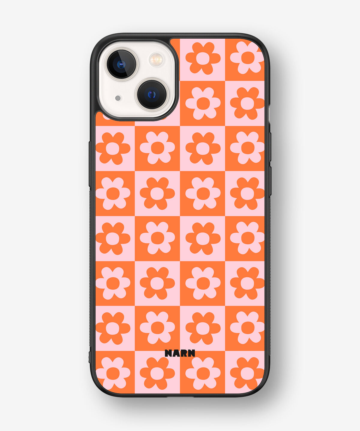 iPhone 13 Hard Case – Peach Petals - View 1