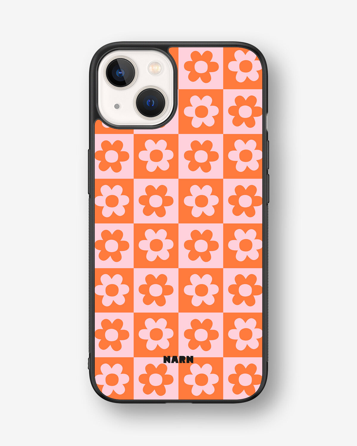 iPhone 13 Hard Case – Peach Petals - View 1