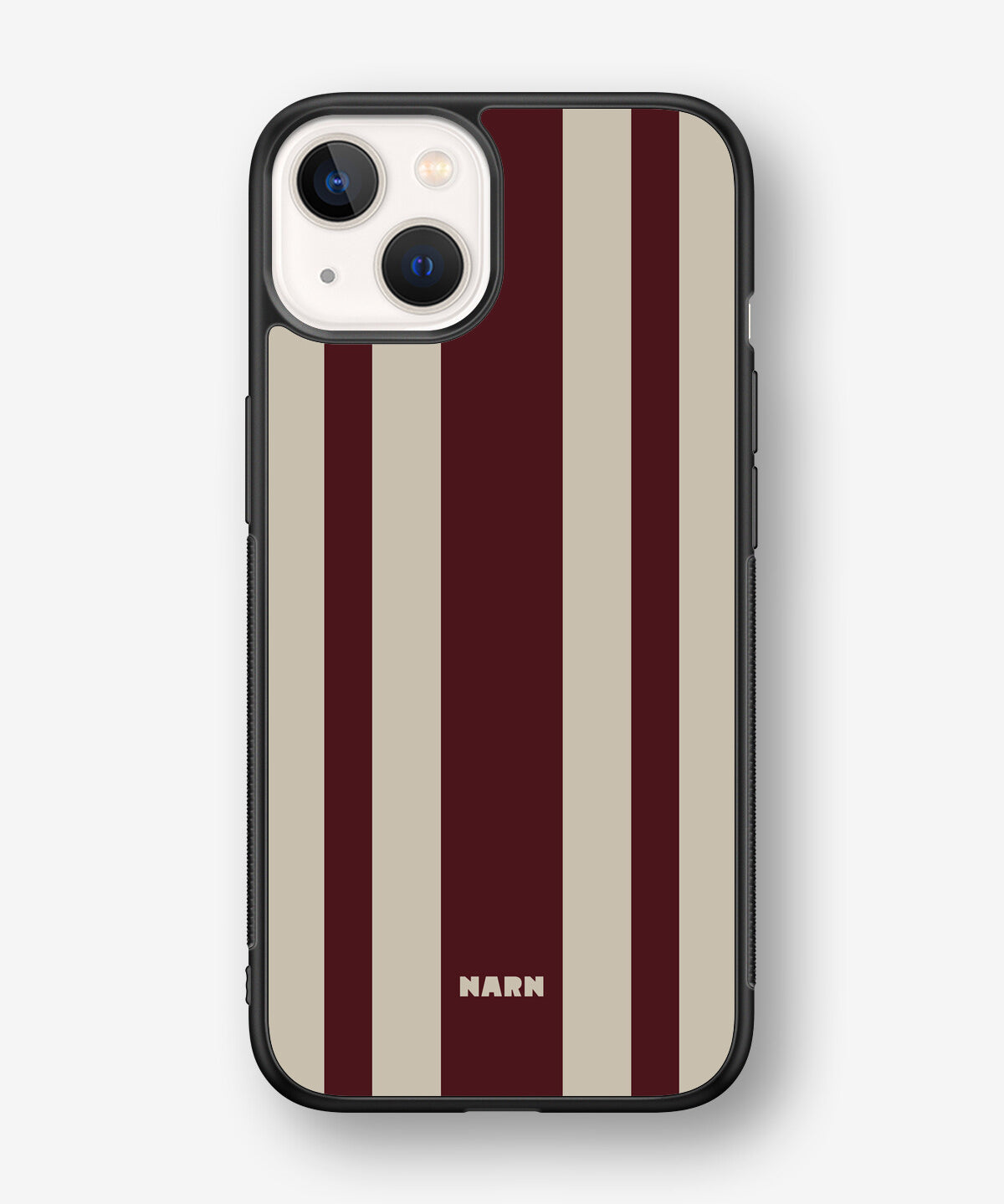 iPhone 13 Mini Hard Case – Bordeaux Stripe - View 1