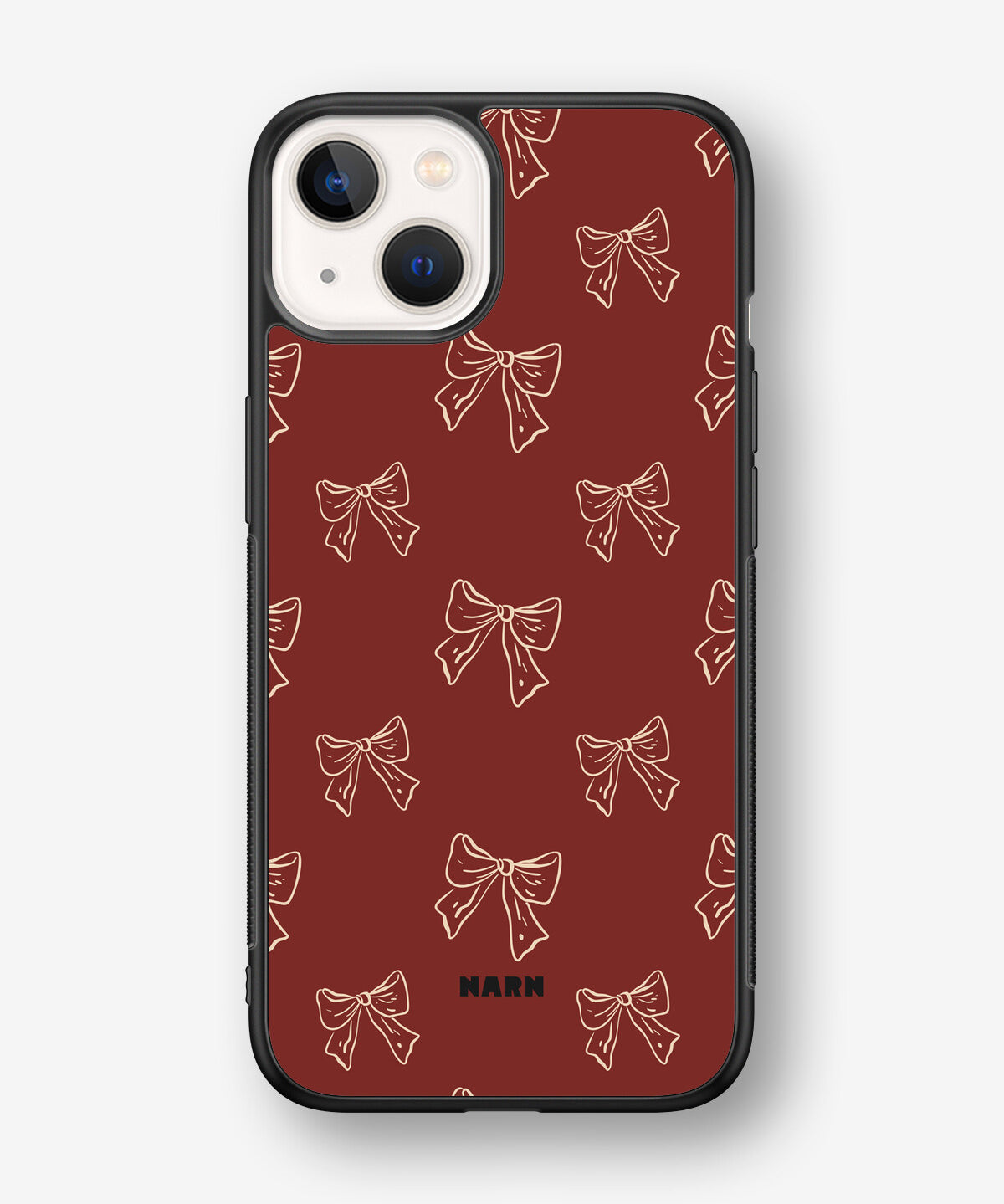 iPhone 13 Mini Hard Case – Cherry Bows - View 1