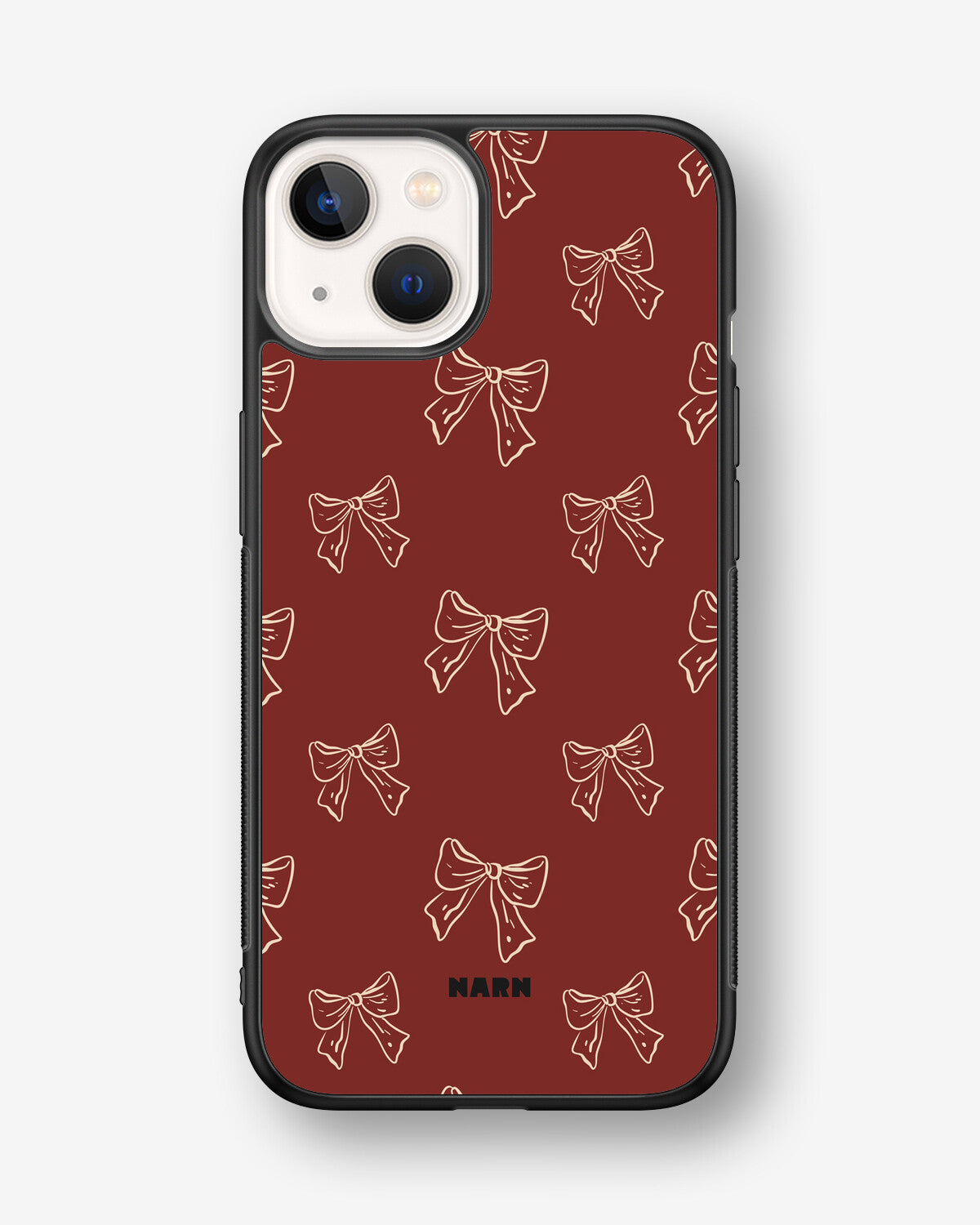 iPhone 13 Mini Hard Case – Cherry Bows - View 1