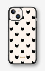 iPhone 13 Mini Hard Case – Kitty Dots - View 1