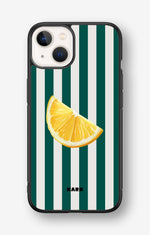 iPhone 13 Mini Hard Case – Lemon Stripes - View 1