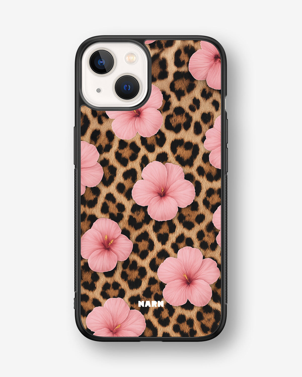 iPhone 13 Mini Hard Case – Leopard Flower - View 1