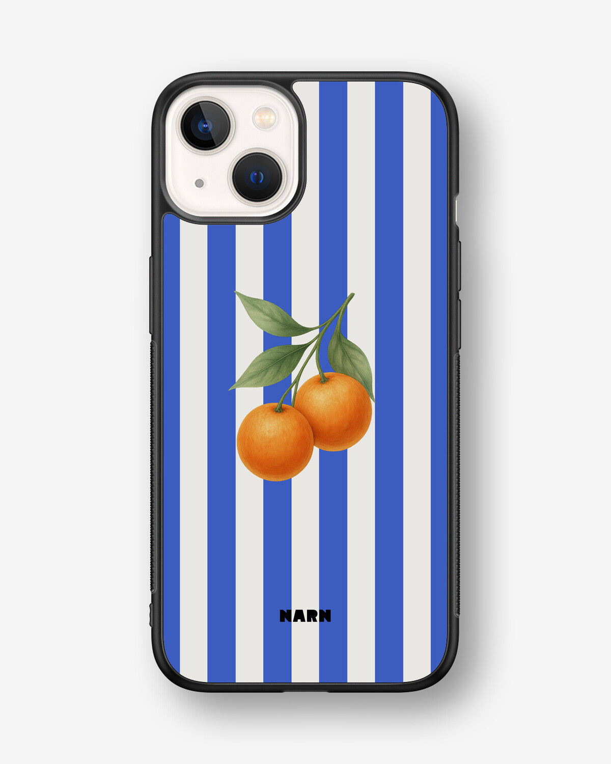 iPhone 13 Mini Hard Case – Orange Stripes - View 1