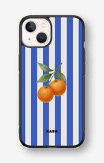 iPhone 13 Mini Hard Case – Orange Stripes - View 1