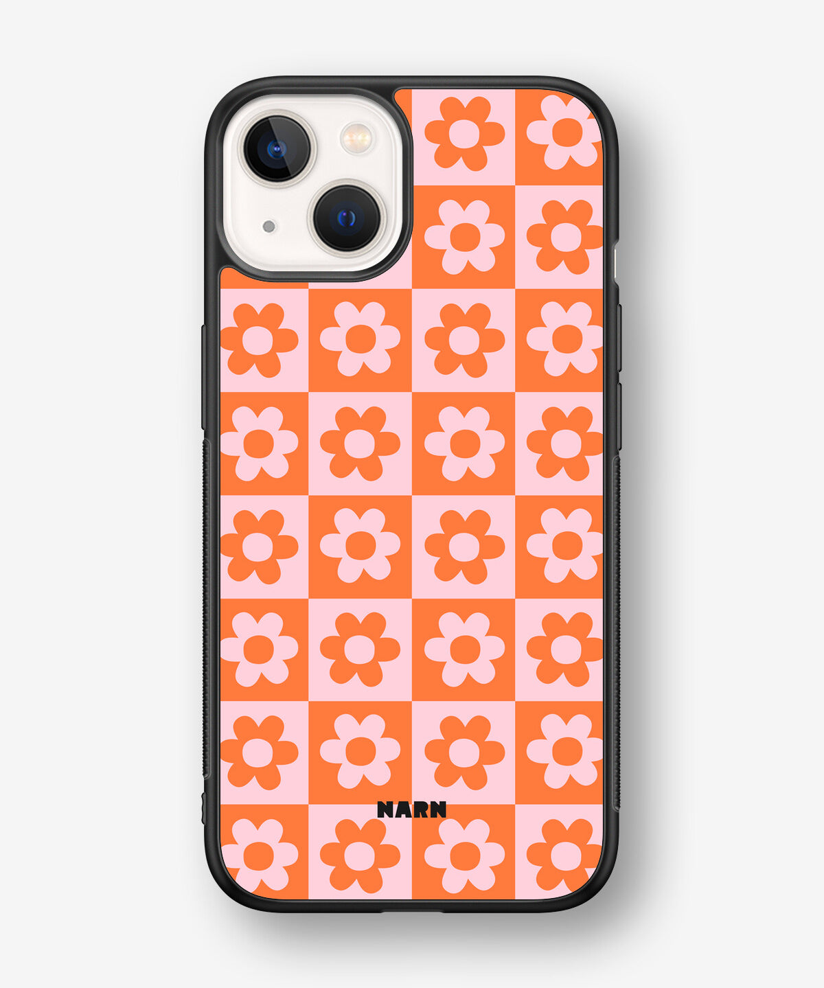 iPhone 13 Mini Hard Case – Peach Petals - View 1