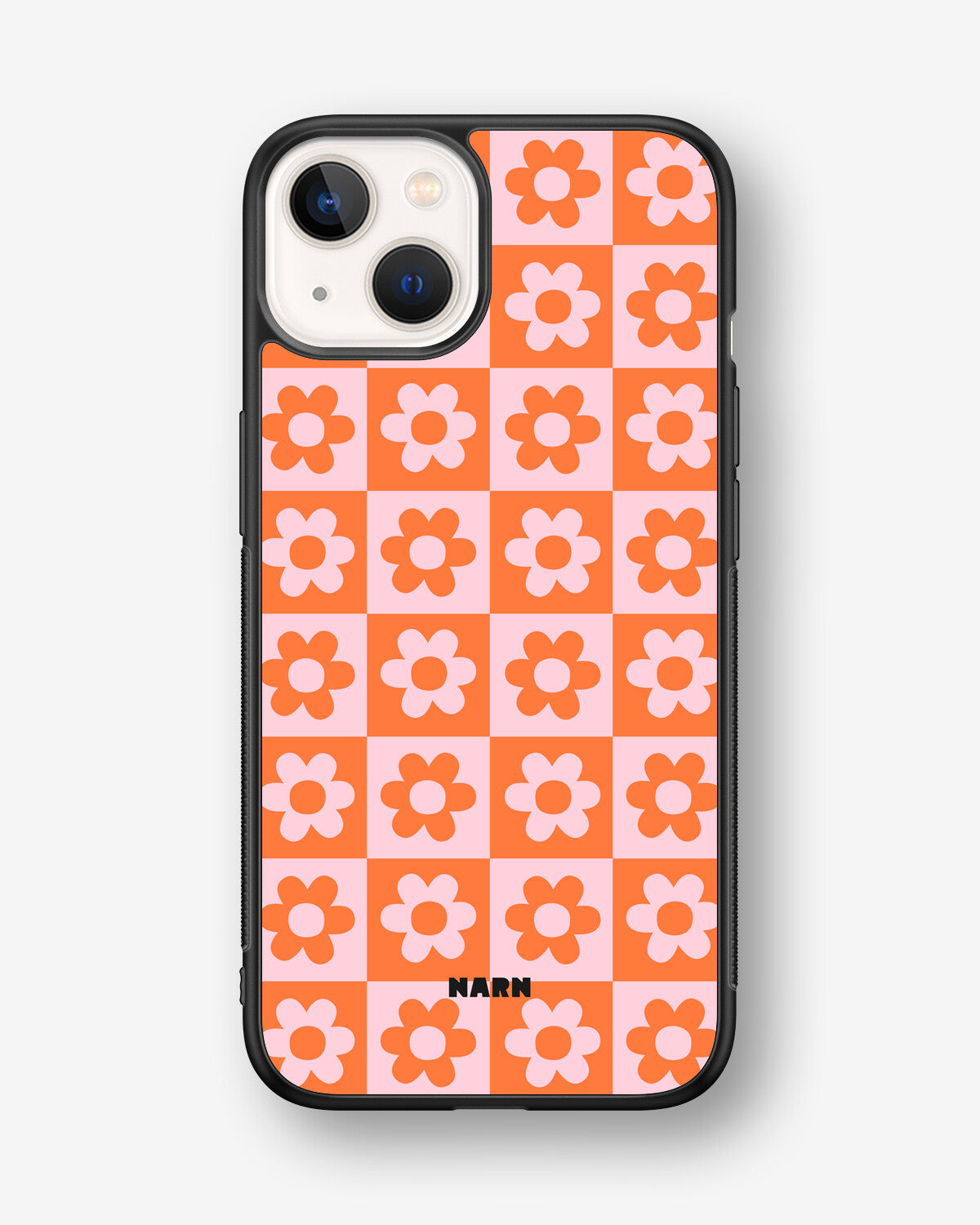 iPhone 13 Mini Hard Case – Peach Petals - View 1