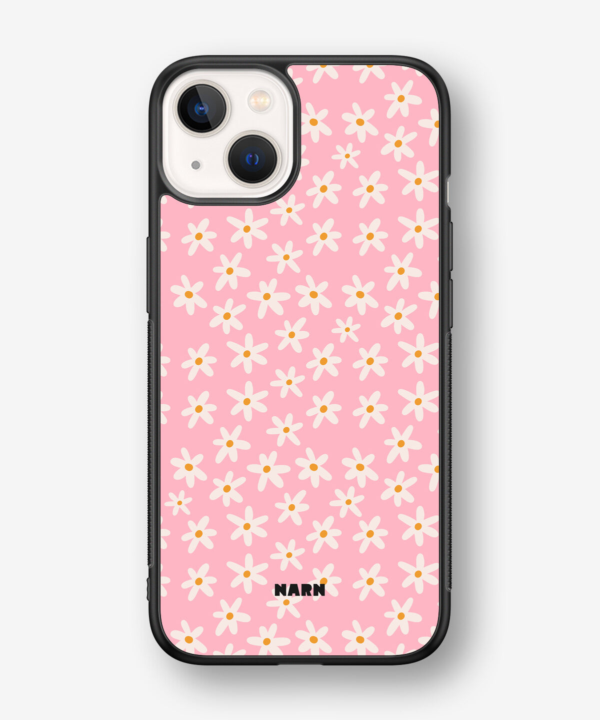 iPhone 13 Mini Hard Case – Pink Daisy - View 1