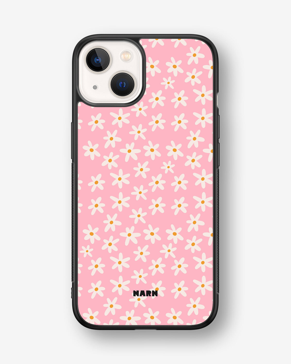 iPhone 13 Mini Hard Case – Pink Daisy - View 1