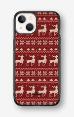 iPhone 13 Mini Hard Case – Reindeer Knit - View 1