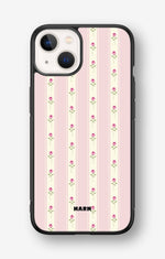 iPhone 13 Mini Hard Case – Rose Lines - View 1