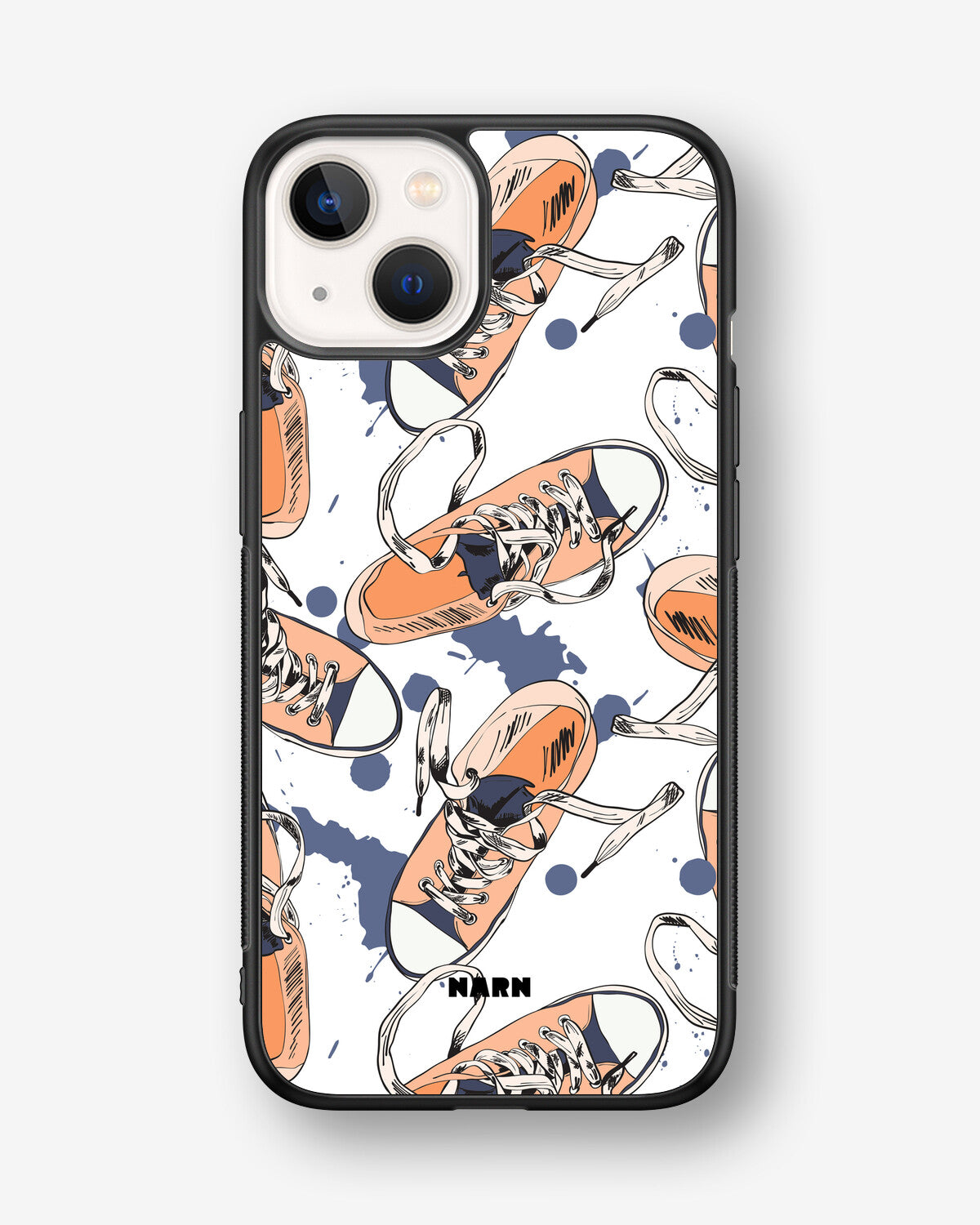 iPhone 13 Mini Hard Case – Apricot Sneakers - View 1