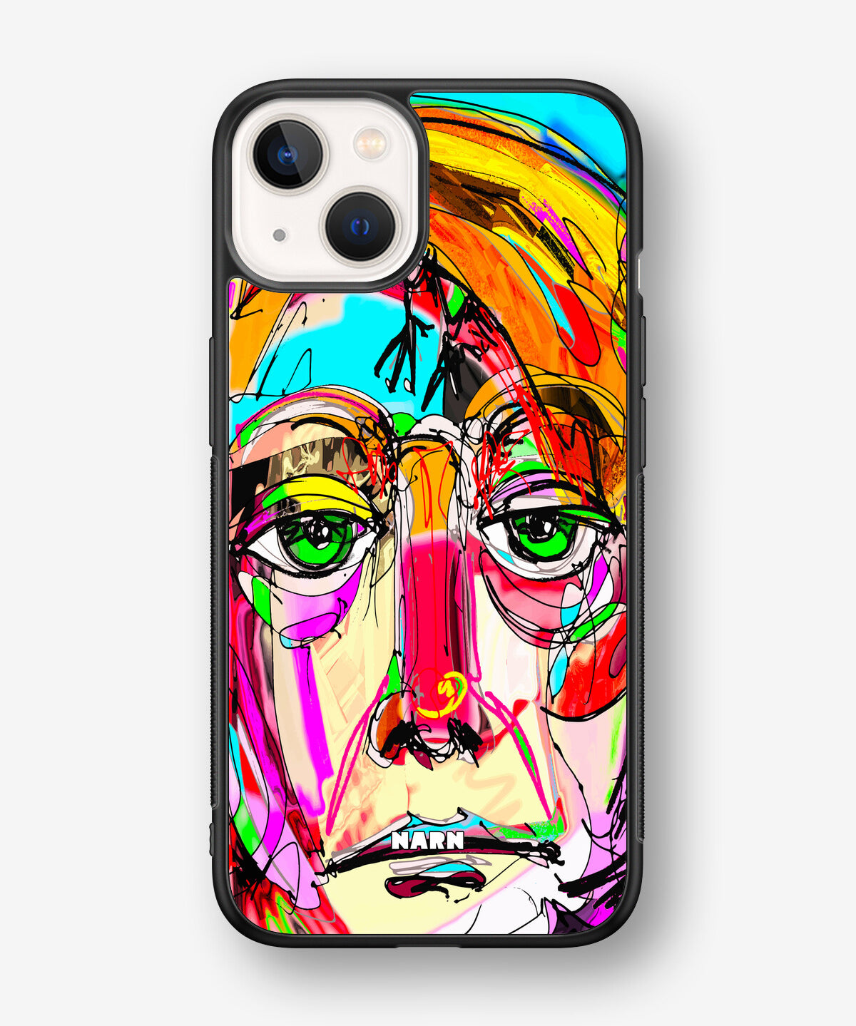 iPhone 13 Mini Hard Case – Abstract Portrait - View 1