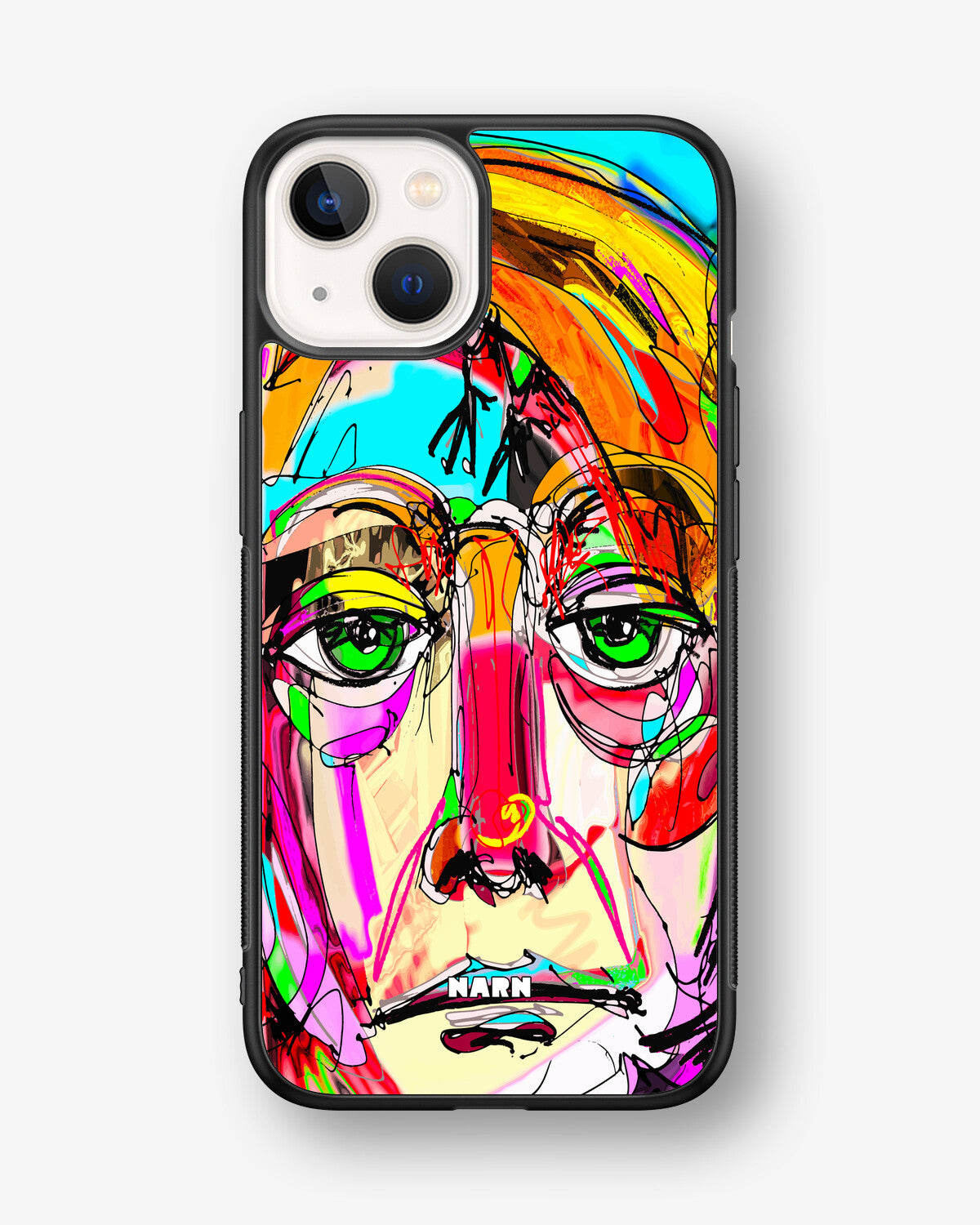 iPhone 13 Mini Hard Case – Abstract Portrait - View 1