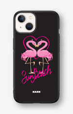iPhone 13 Mini Hard Case – Beach Flamingo - View 1