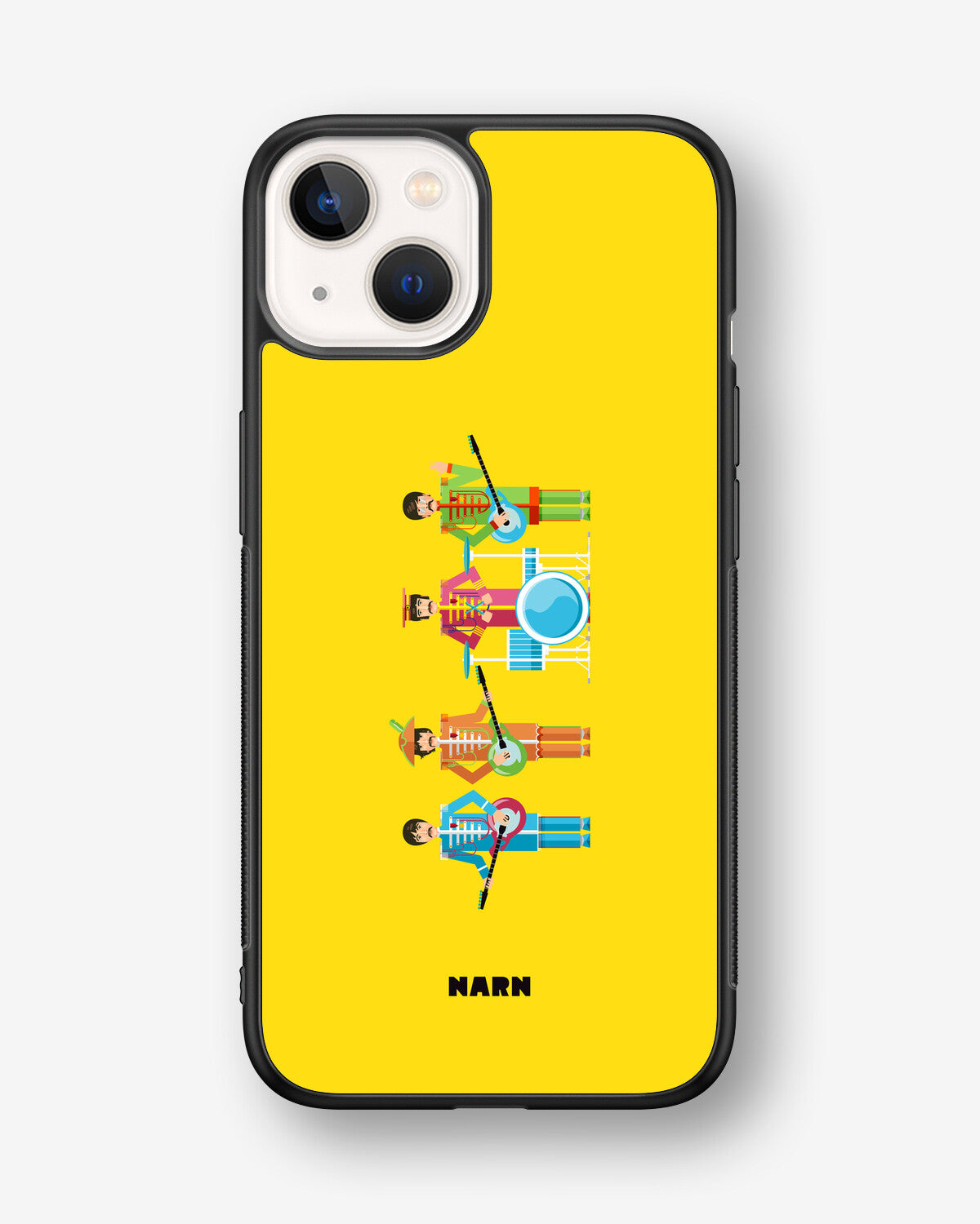 iPhone 13 Mini Hard Case – Beatles Yellow - View 1