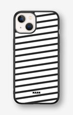 iPhone 13 Mini Hard Case – Black Stripes - View 1