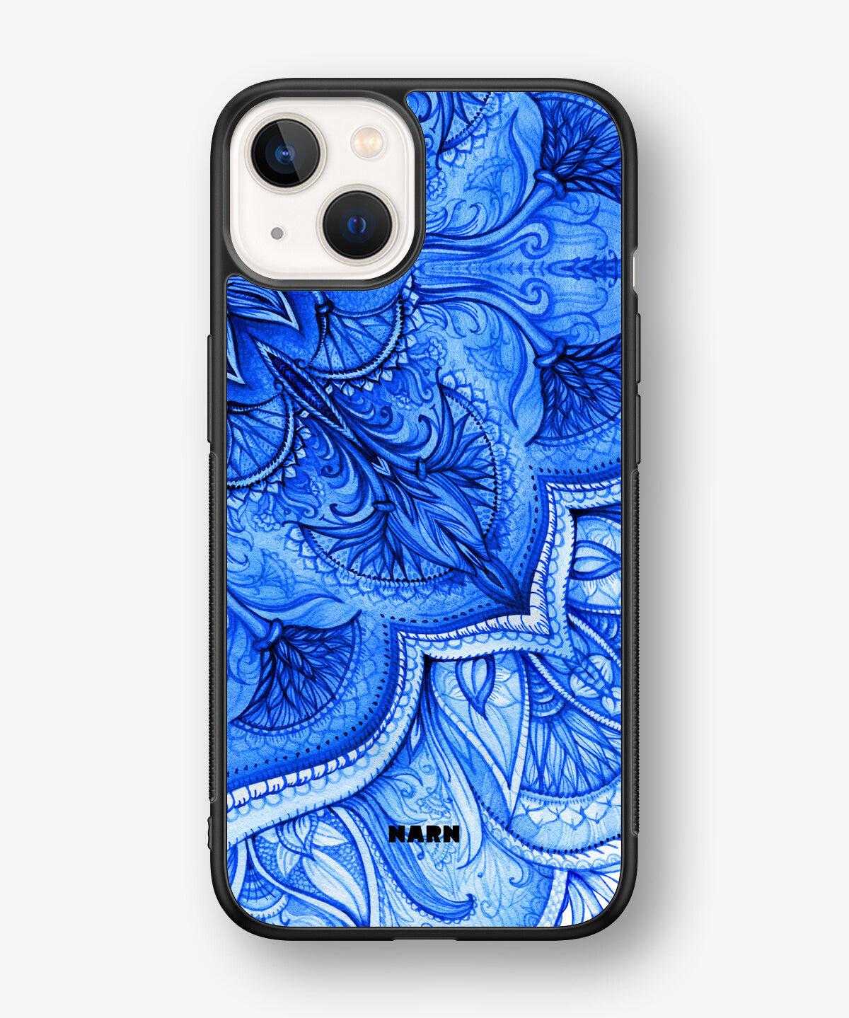 iPhone 13 Mini Hard Case – Blue Vintage - View 1