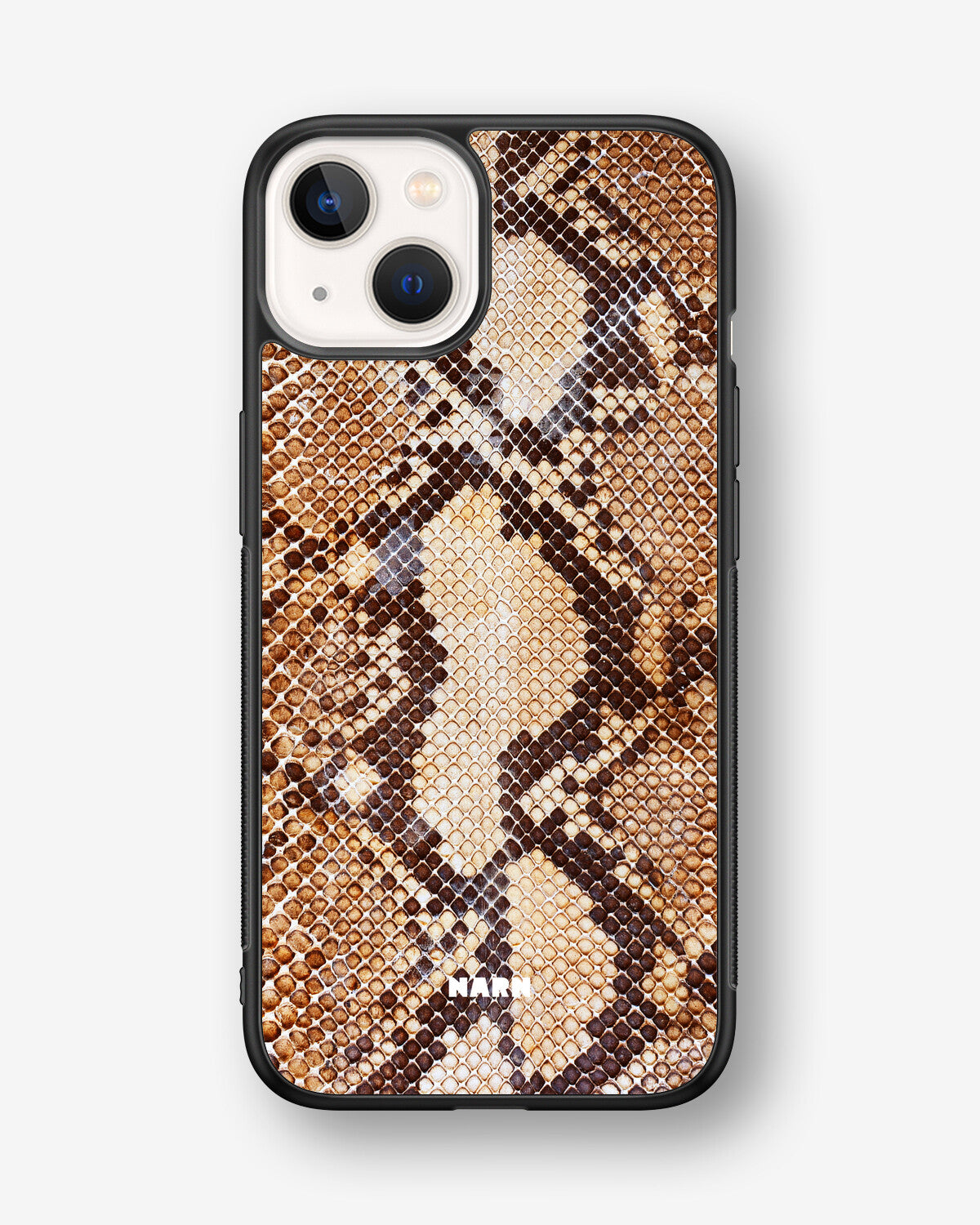 iPhone 13 Mini Hard Case – Brown Snakeskin - View 1