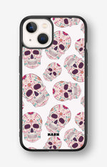 iPhone 13 Mini Hard Case – Calavera Skulls - View 1