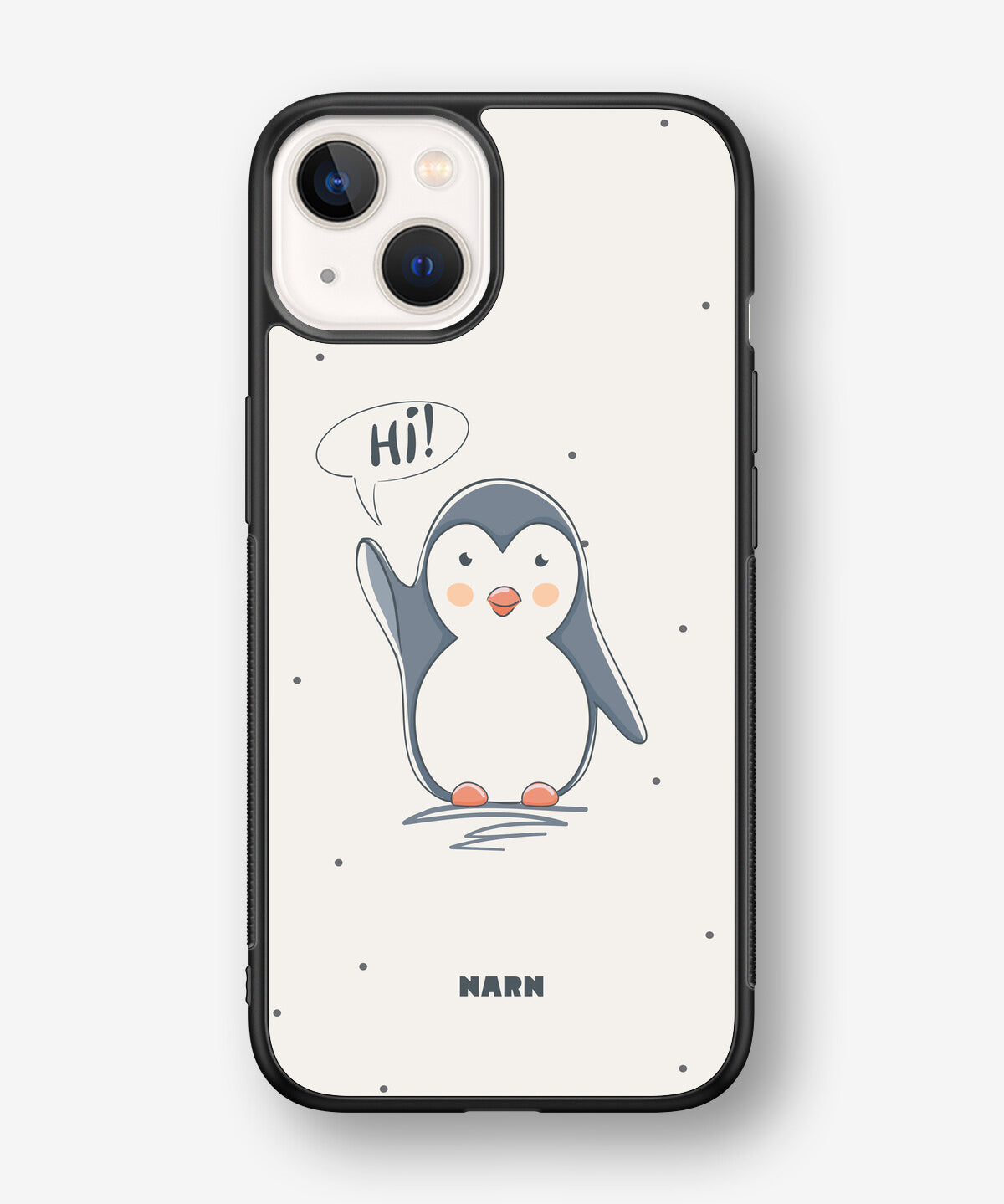 iPhone 13 Mini Hard Case – Cute Penguin - View 1