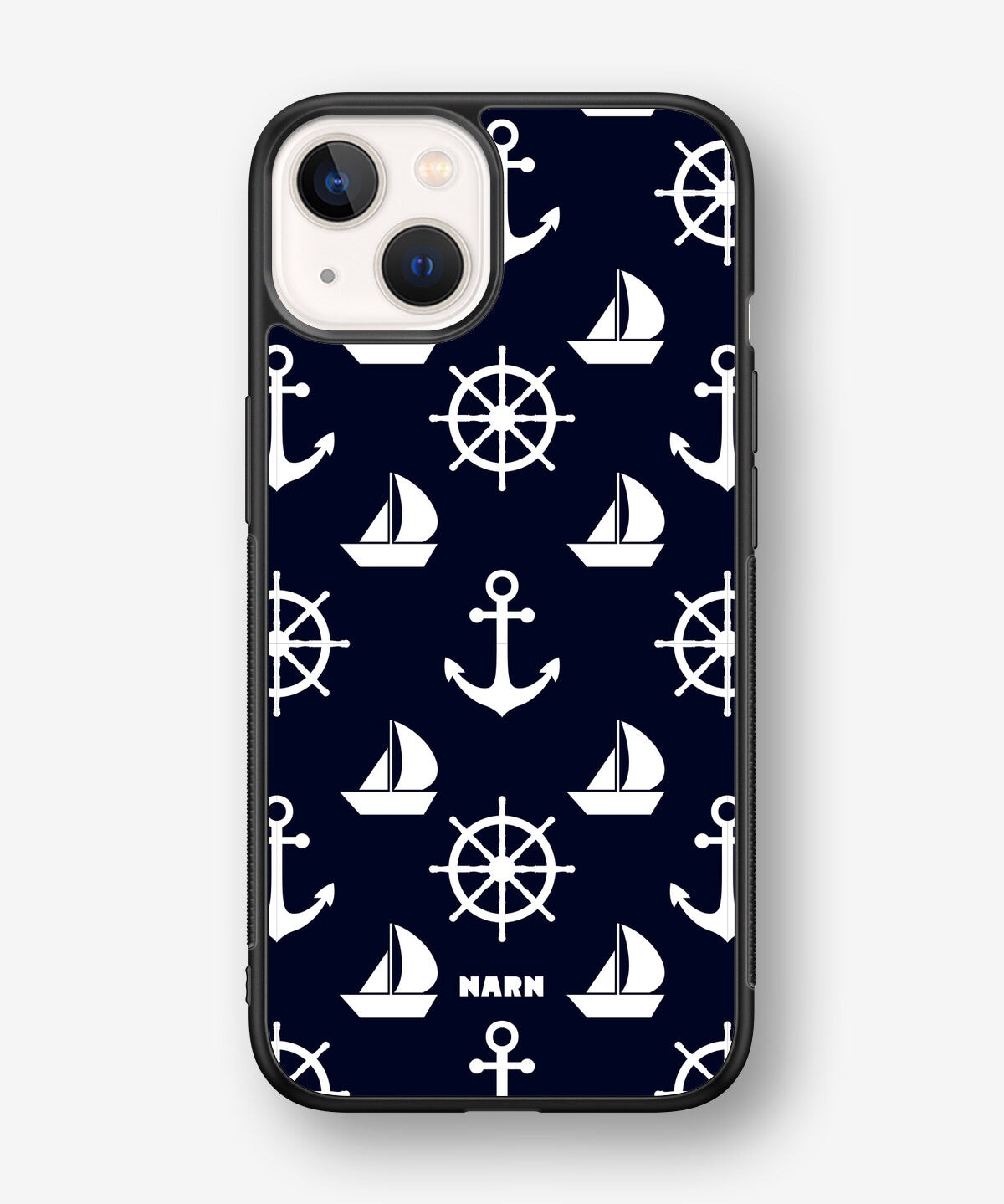 iPhone 13 Mini Hard Case – Deep Blue Voyage - View 1