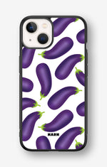 iPhone 13 Mini Hard Case – Eggplant Pattern - View 1