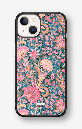 iPhone 13 Mini Hard Case – Fantasy Flowers - View 1