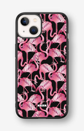 iPhone 13 Mini Hard Case – Flamingos - View 1