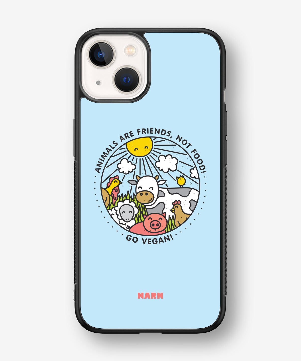 iPhone 13 Mini Hard Case – Friends, Not Food - View 1