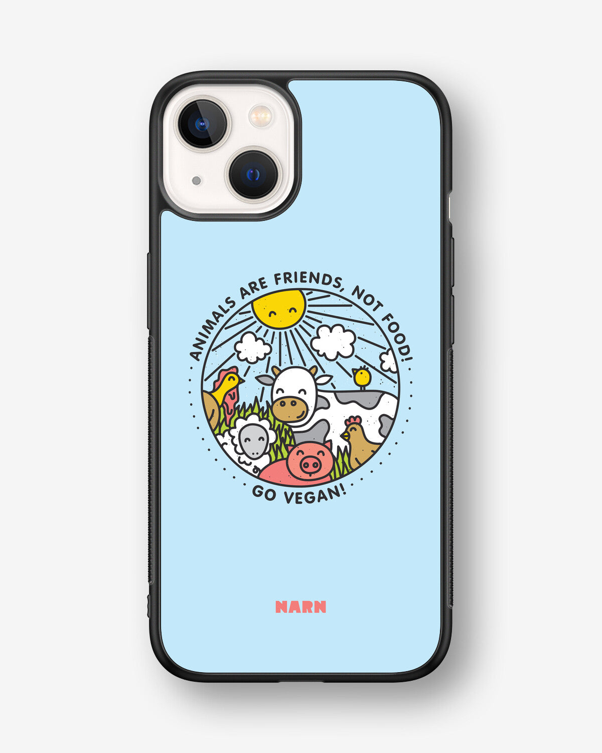iPhone 13 Mini Hard Case – Friends, Not Food - View 1