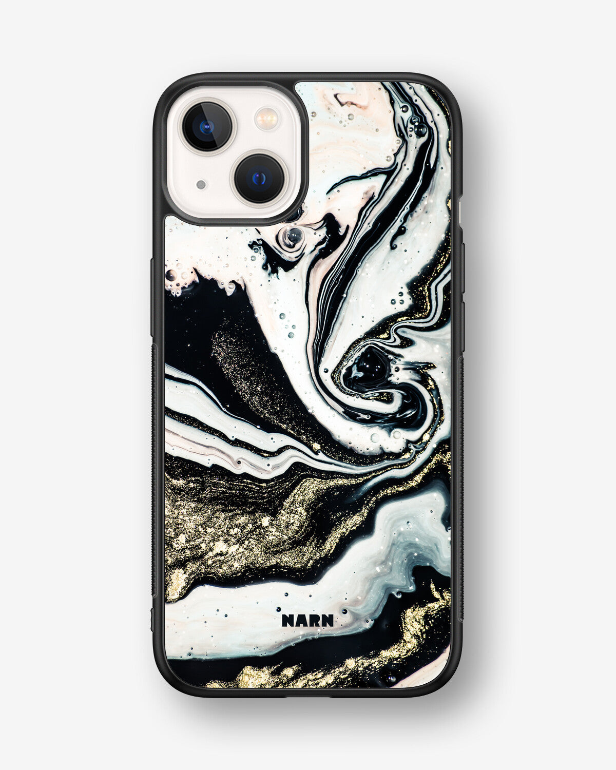 iPhone 13 Mini Hard Case – Golden Swirl - View 1