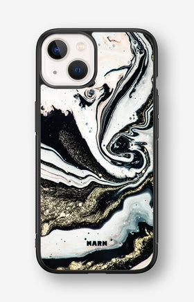 iPhone 13 Mini Hard Case – Golden Swirl - View 1