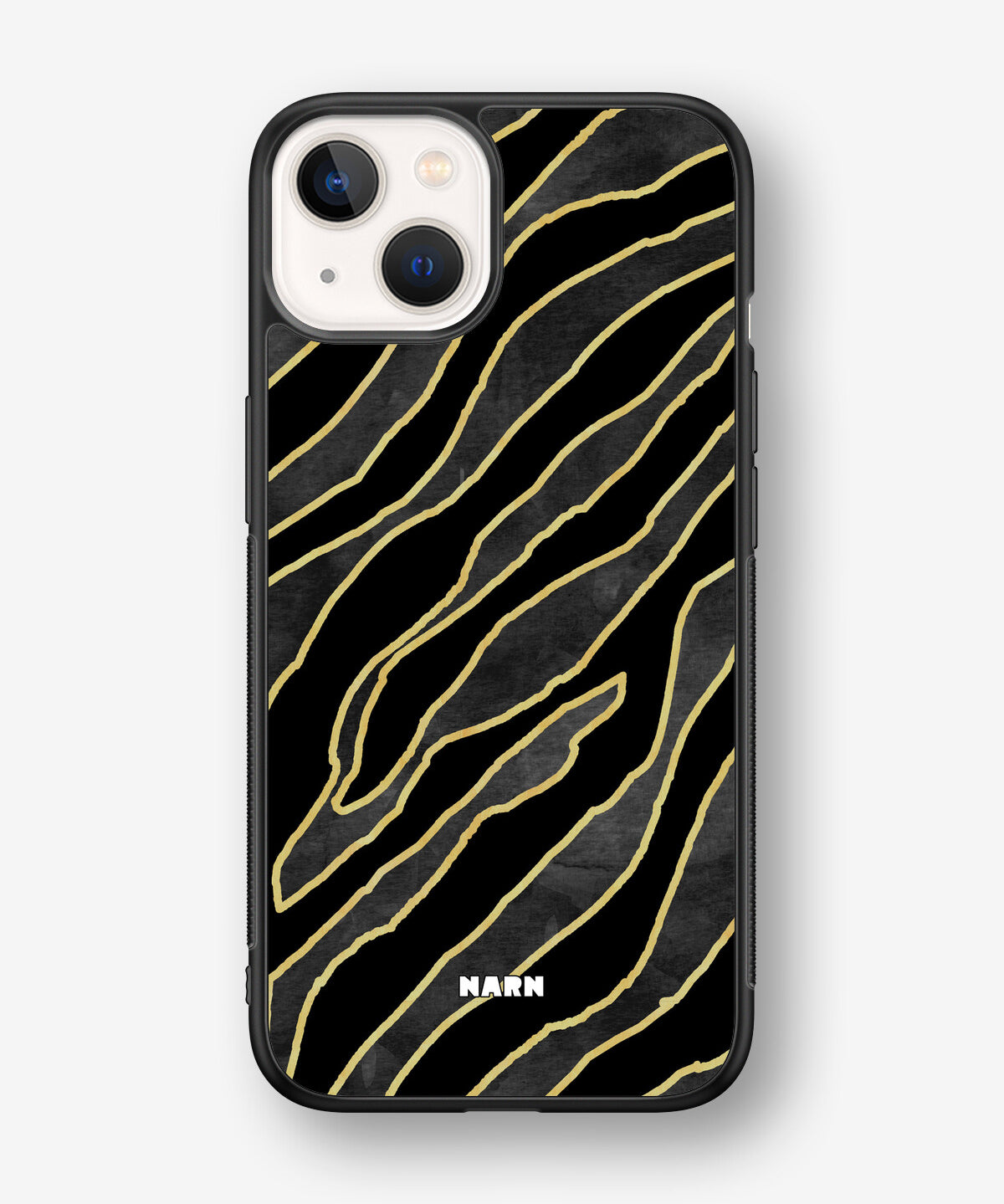 iPhone 13 Mini Hard Case – Golden Zebra - View 1