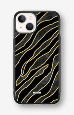 iPhone 13 Mini Hard Case – Golden Zebra - View 1