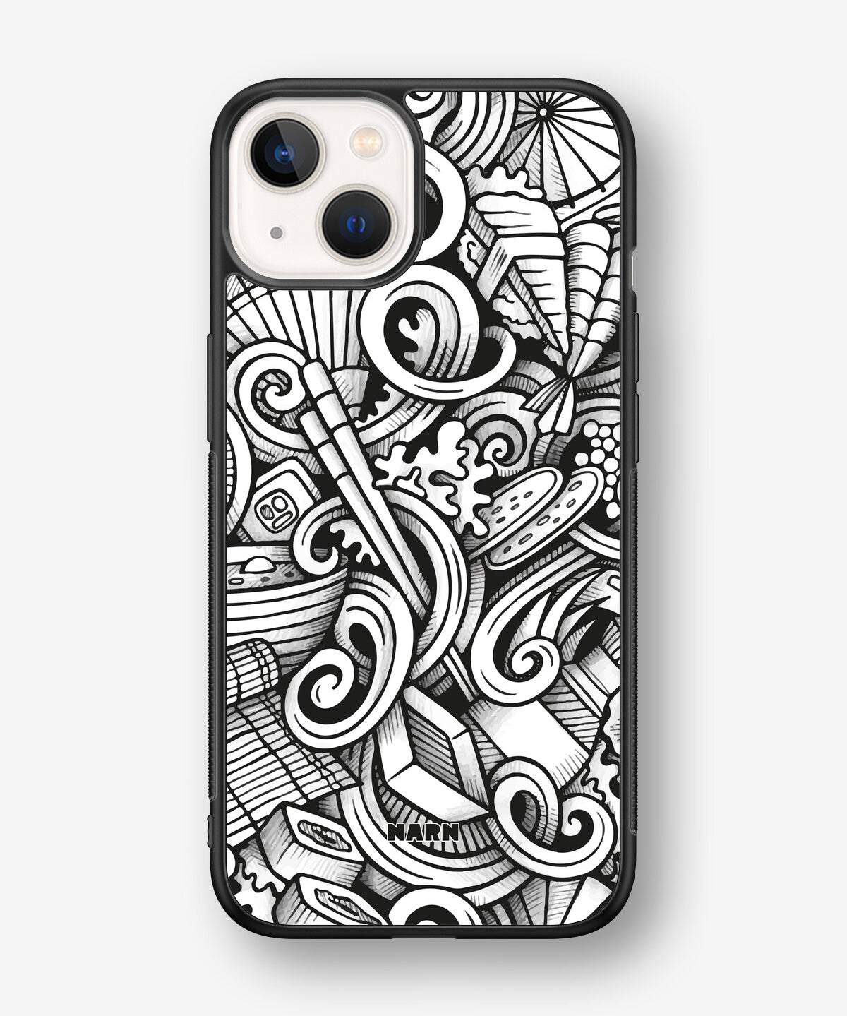 iPhone 13 Mini Hard Case – Japanese Pattern - View 1