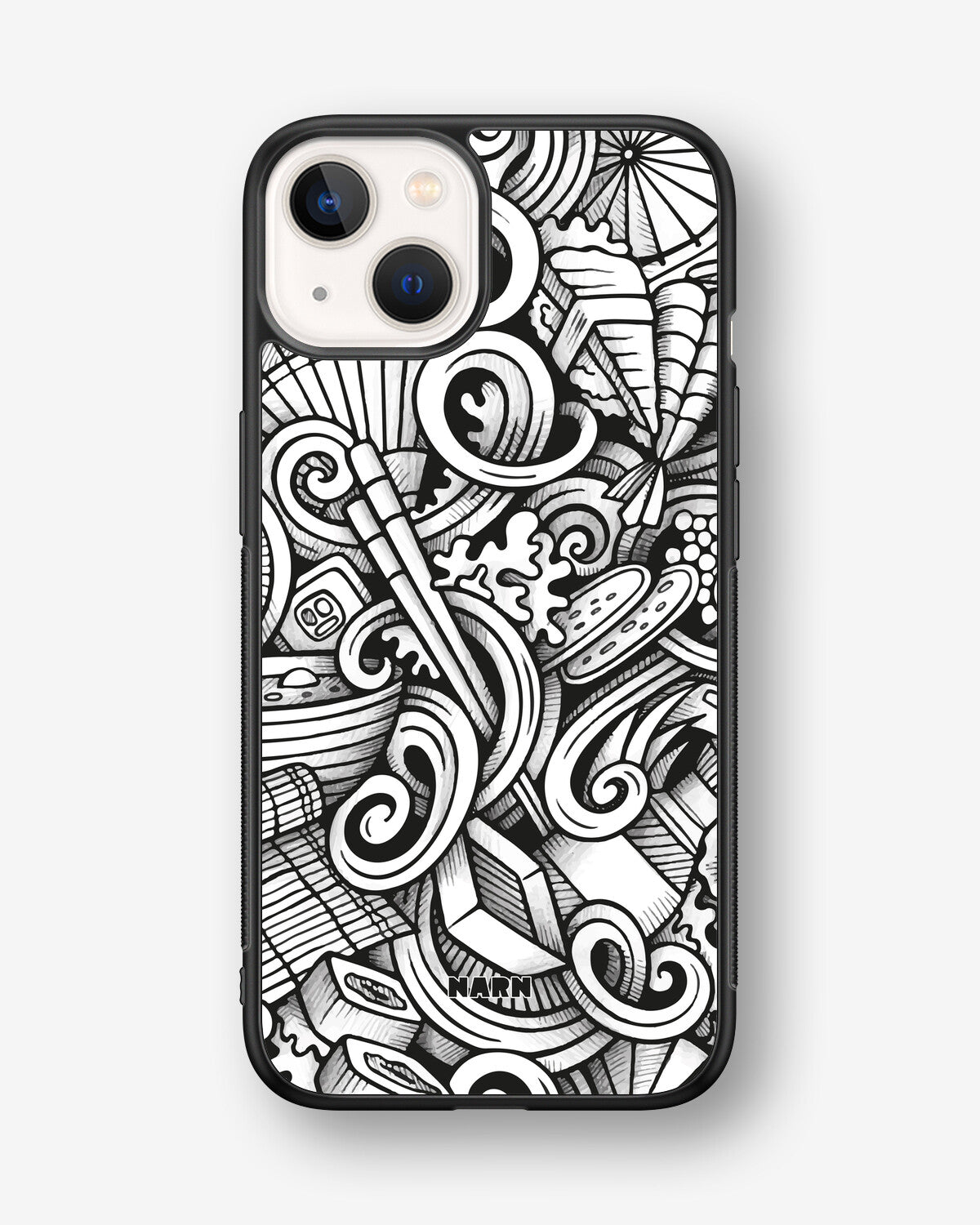 iPhone 13 Mini Hard Case – Japanese Pattern - View 1