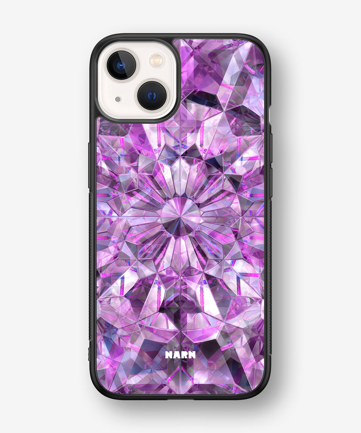 iPhone 13 Mini Hard Case – Lavender Crystals - View 1