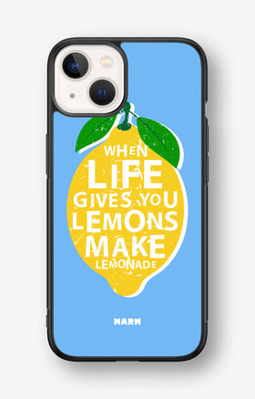 iPhone 13 Mini Hard Case – Lemon Quote - View 1