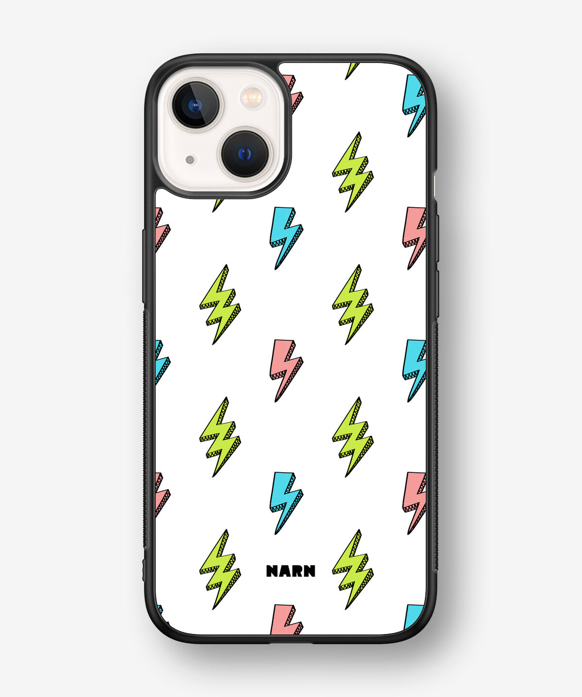 iPhone 13 Mini Hard Case – Lightning Bolts - View 1