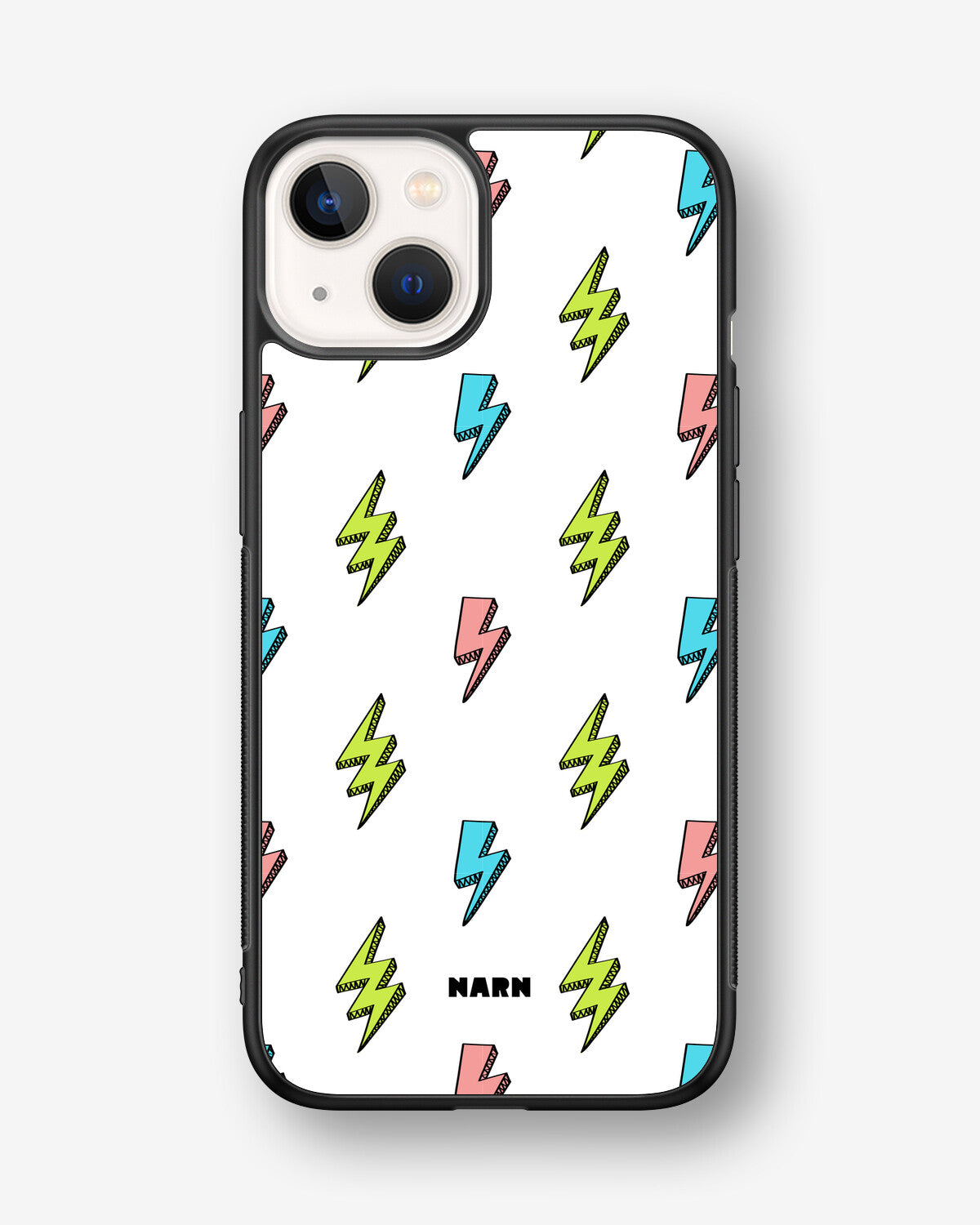 iPhone 13 Mini Hard Case – Lightning Bolts - View 1