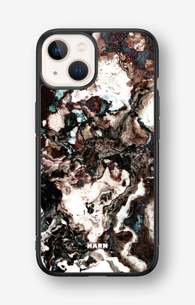 iPhone 13 Mini Hard Case – Marble Brown - View 1