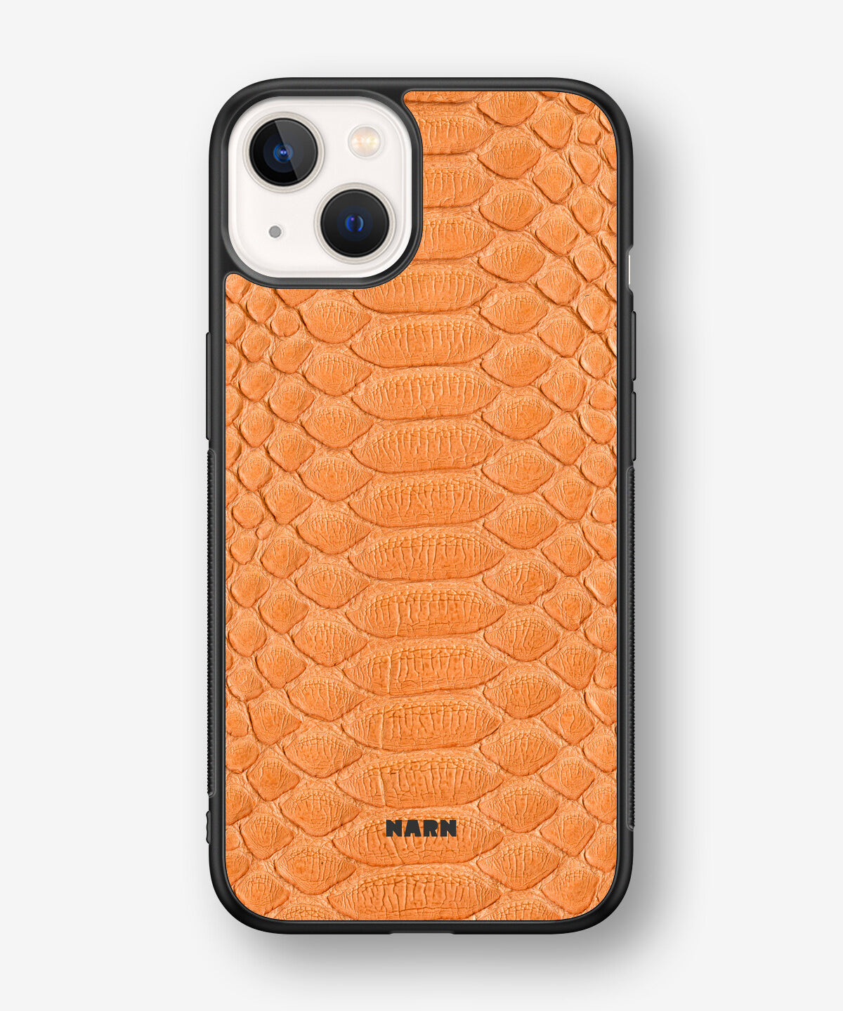 iPhone 13 Mini Hard Case – Orange Snake - View 1