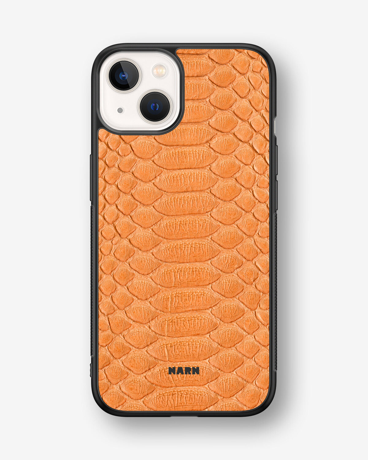 iPhone 13 Mini Hard Case – Orange Snake - View 1
