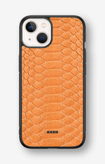 iPhone 13 Mini Hard Case – Orange Snake - View 1